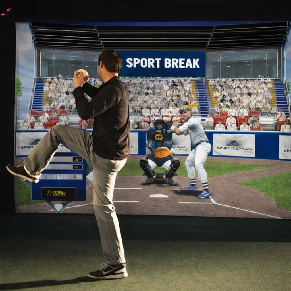 Simulation de baseball chez Sport Break France